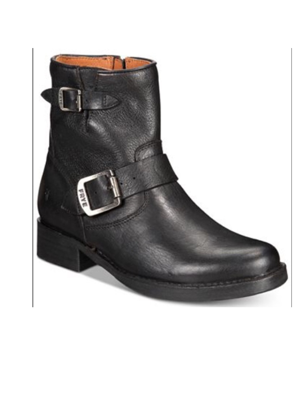 FRYE Vickie Black Leather Booties Sz 6.5